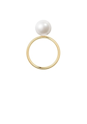 Sophie Bille Brahe Lou Ring in 14k Recycled Yellow Gold & Freshwater Pearls - Metallic Gold. Size 52 (also in 54).