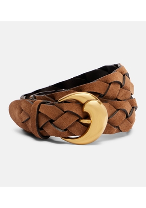 Etro Braided suede belt