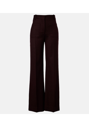 Victoria Beckham Alina virgin wool wide-leg pants