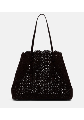 Alaia Mina 37 Large leather tote bag