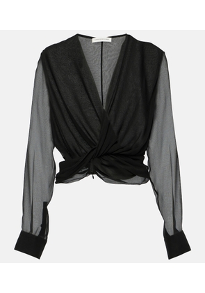 Christopher Esber Springs silk georgette blouse