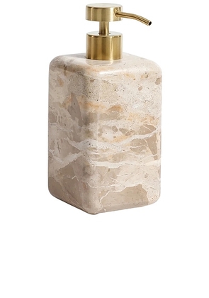 The Favorites Marble Soap And Lotion Dispenser in Crema Fossil - Cream. Size all.