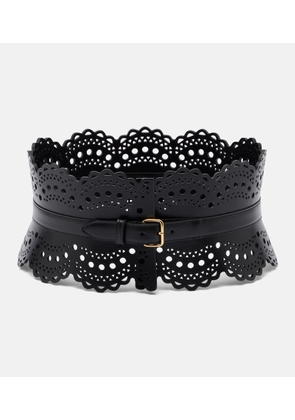Alaia Vienne Wave leather belt
