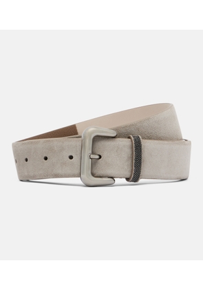 Brunello Cucinelli Monili suede belt