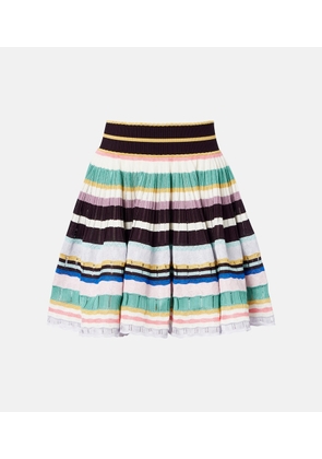 Alaia Crinoline striped miniskirt