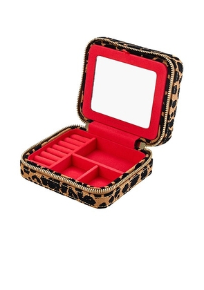 WOLF Savanna Print Zip Travel Case in Savanna - Brown. Size all.