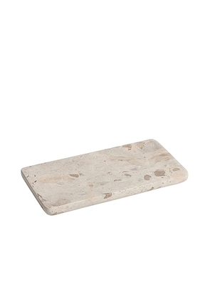 The Favorites Marble Vanity Tray in Crema Fossil - Cream. Size all.