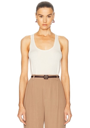 Saint Laurent Tank Top in Naturel - Cream. Size L (also in ).