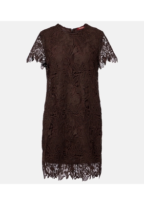 Max Mara Cotton guipure lace minidress