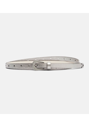 Brunello Cucinelli Metallic leather belt