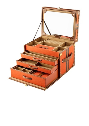 WOLF Ida Trunk Jewelry Box in Orange - Orange. Size all.