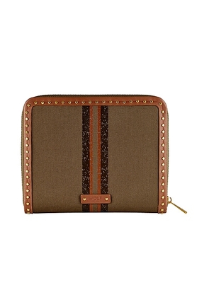WOLF Ida Travel Jewelry Portfolio in Khaki - Brown. Size all.