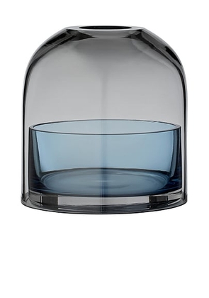 AYTM Tota Lantern For Tealight in Black & Navy - Blue. Size all.
