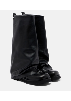 The Attico Robin leather combat boots