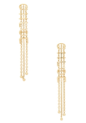 Chloe Fringe Earrings in Vintage Gold - Metallic Gold. Size all.