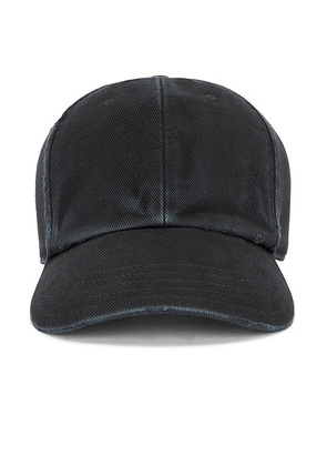 Saint Laurent Washed Denim Cap in Black - Black. Size 57 (also in ).