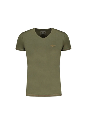 Aeronautica Militare Verde Cotton Men's T-Shirt - M
