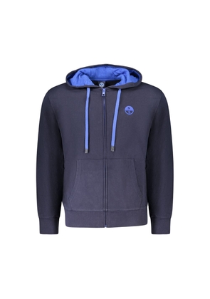 North Sails Blue Cotton Men's Sweatshirt - 3XL
