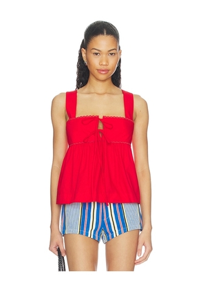 Ciao Lucia Ander Top in Red. Size XXS. Also in XS, S, M, L, XL.