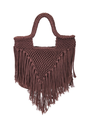 Dolce Vita Birch Crochet Bag in Chocolate.