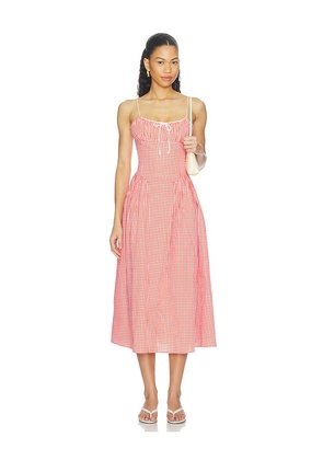 Elodie the Label Lyla Dress in Red. Size XS. Also in S, M, L.