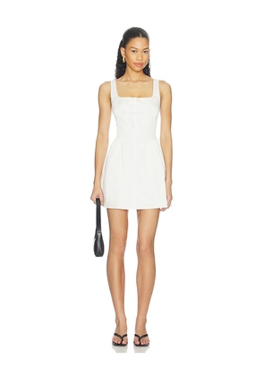 Elodie the Label Rumi Mini Dress in Cream. Size XS. Also in S, M, L, XL.