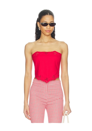 ASTR the Label Asa Top in Red. Size XS. Also in S, M, L, XL.