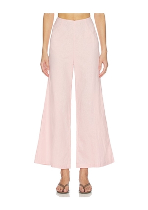 Juillet Margot Pant in Pink. Size XS. Also in S, M, L.