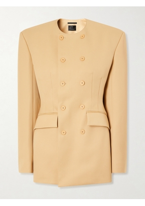 WARDROBE.NYC - + Rhw Double-breasted Twill Mini Dress - Neutrals - x small,small,medium,large,x large
