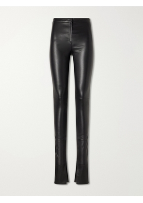 Gucci - Leather Skinny-leg Pants - Black - IT38,IT40,IT42