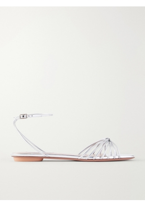 Aquazzura - Anima Leather Flats - Silver - IT35,IT36,IT36.5,IT37,IT37.5,IT38,IT38.5,IT39,IT39.5,IT40,IT40.5,IT41,IT41.5,IT42