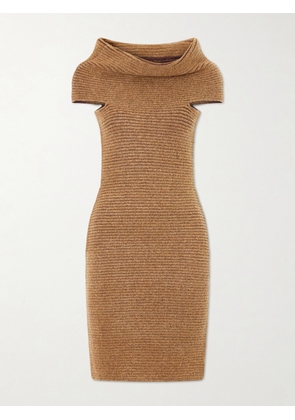 Magda Butrym - Knitted Jersey Midi Dress - Brown - FR 34,FR 36,FR 38,FR 40