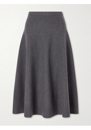 Brandon Maxwell - The Miller Wool-felt Midi Skirt - Gray - x small,small,medium,large,x large