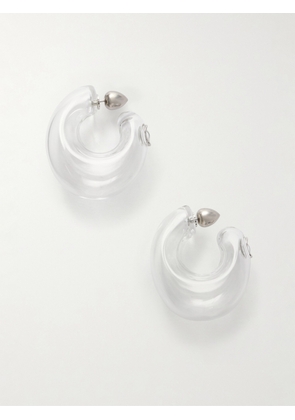 Alaïa - Glass Hoop Earrings - Neutrals - One size