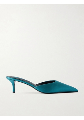Alaïa - Le Coeur 55 Satin Mules - Blue - IT36,IT37,IT38,IT39,IT40,IT41