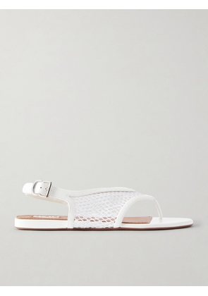 Alaïa - Fishnet Flat Sandals - White - IT36,IT37,IT38,IT39,IT40,IT41