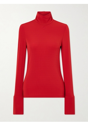 COURREGES - Jersey Rollneck Top - Red - x small,small,medium,large,x large