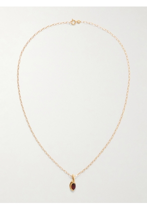 Simuero - Enero Gold-plated And Garnet Pendant Necklace - One size