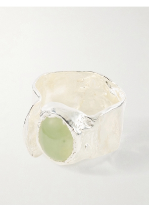 Simuero - Uva Sterling Silver And Prehnite Ring - 7,6,7 1/2,5 1/2,9,4 1/2,8 1/4