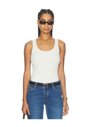 L'AGENCE Adira Scoop Neck Tank in White. Size XS. Also in M, S.