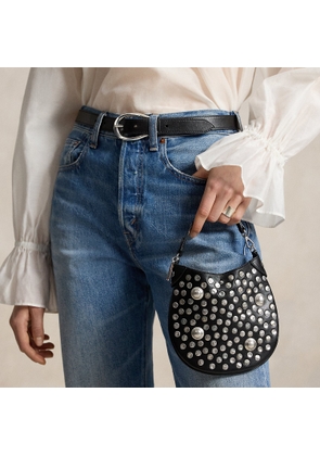 Polo ID Studded Leather Pouch