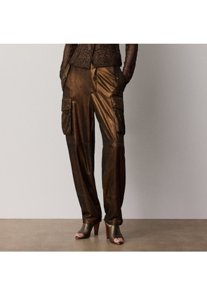Vaughn Metallic Lambskin Trouser