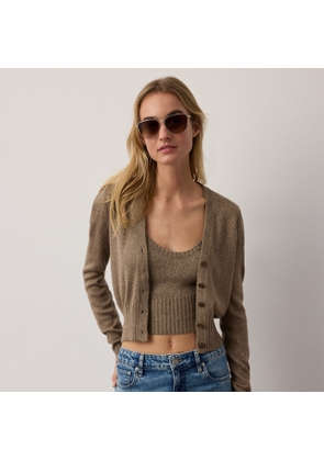 Silk-Blend Mouliné Cardigan