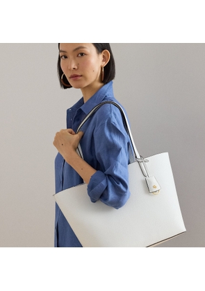 Large Reversible Faux-Leather Tote Bag