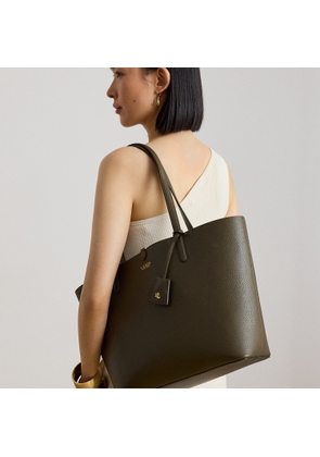 Large Reversible Faux-Leather Tote Bag