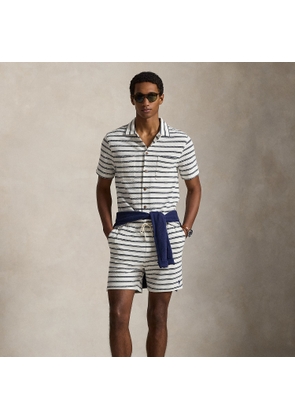 15 cm Striped Pointelle-Jersey Short