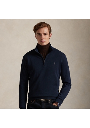 Double-Knit Mockneck Pullover