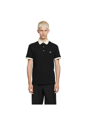 Polo Shirt With Vgold Logo