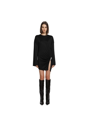 Fluid Viscose Jersey Mini Dress