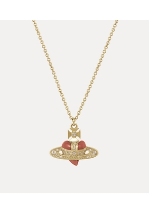 Vivienne Westwood New Diamante Heart Pendant Necklace Gold-light-gold-quartz Gold-light-gold-quartz Women